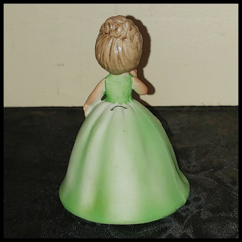 Vintage June Lady Porcelain Bell